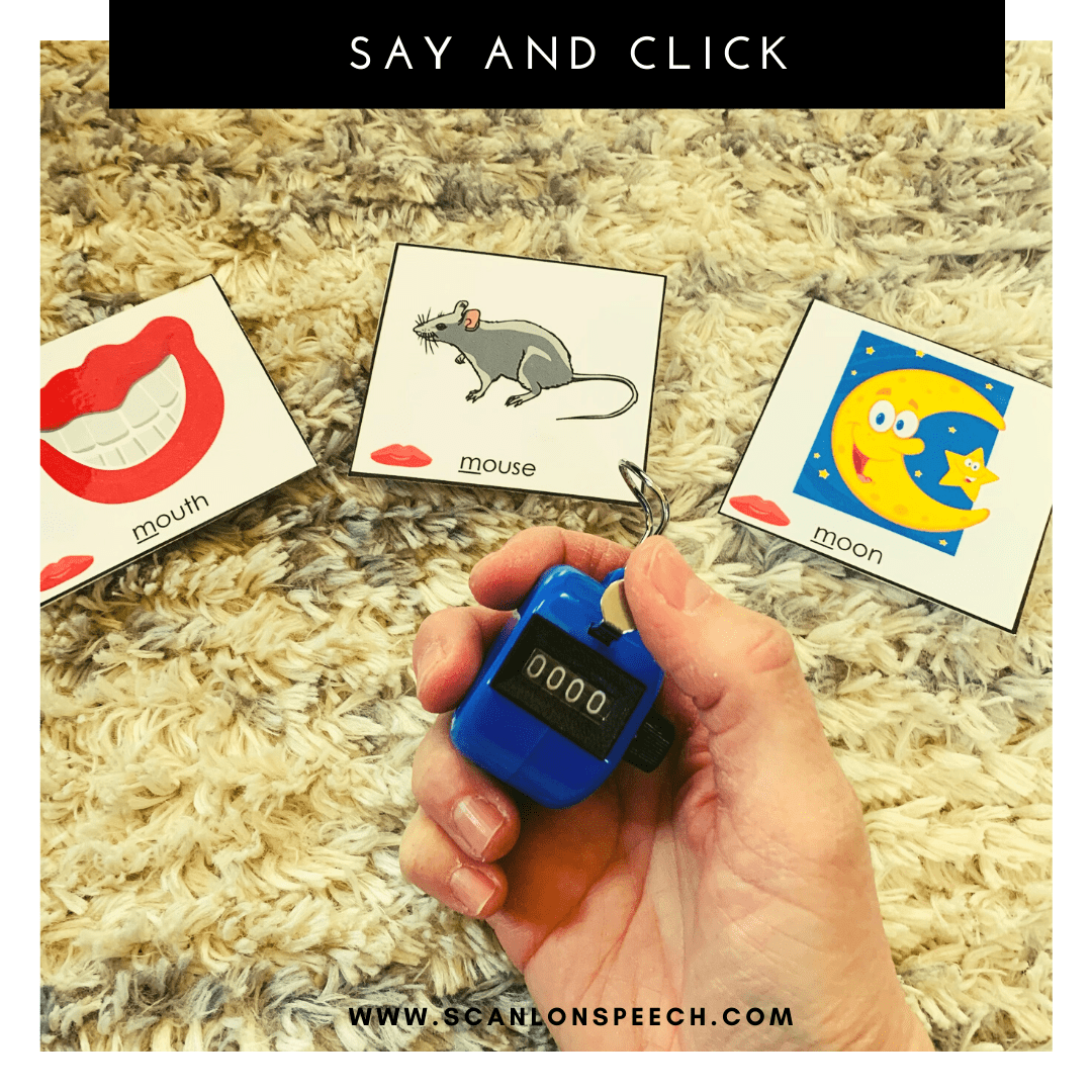 Say and Click - Multiple repetitions for your speech therapy sessions