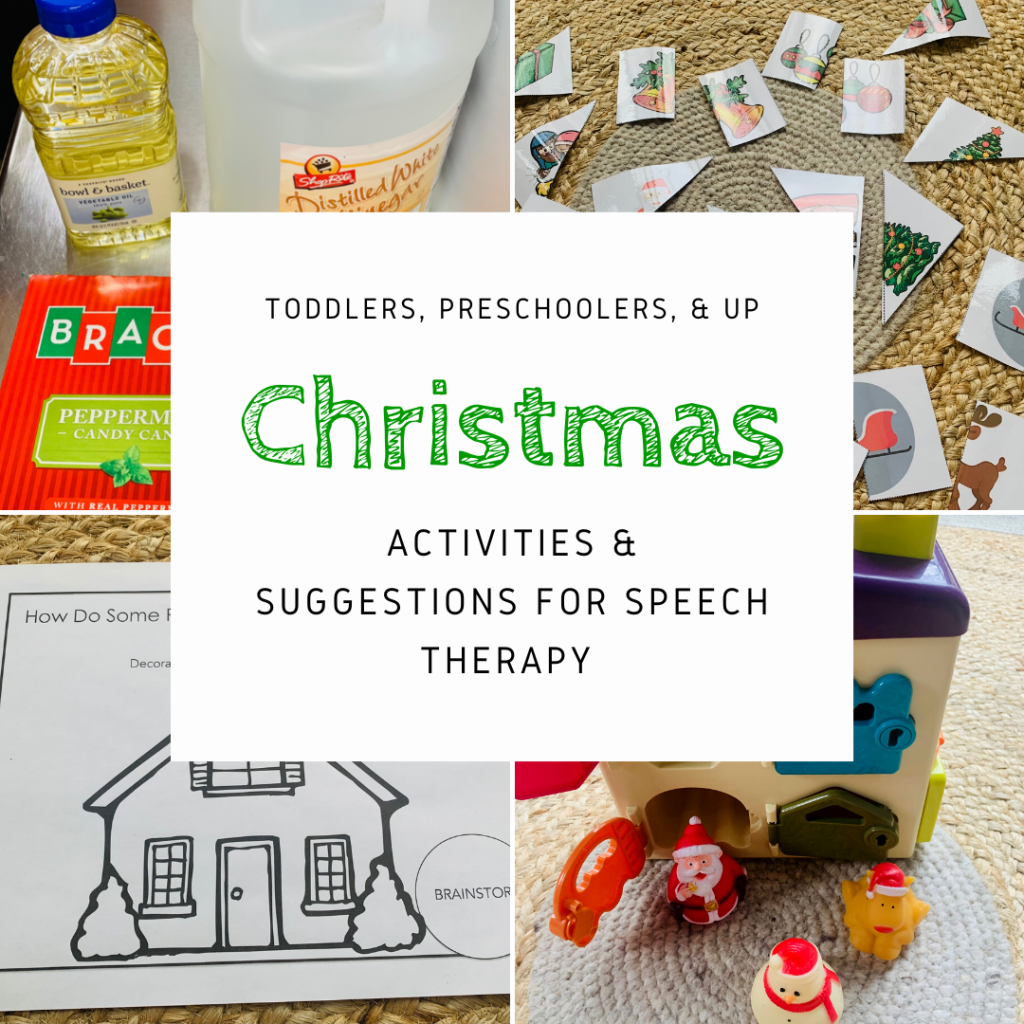 Free Printable Christmas Speech Therapy Activities